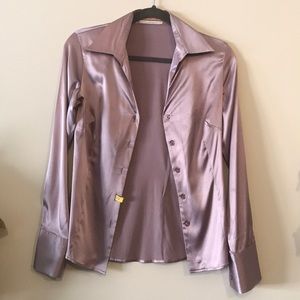 Thomas Pink lavender silk shirt